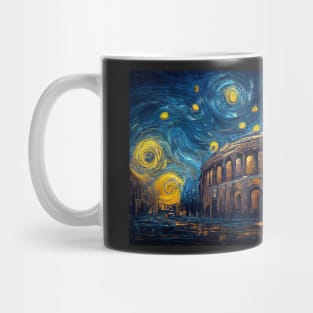 The coliseum like starry night Mug